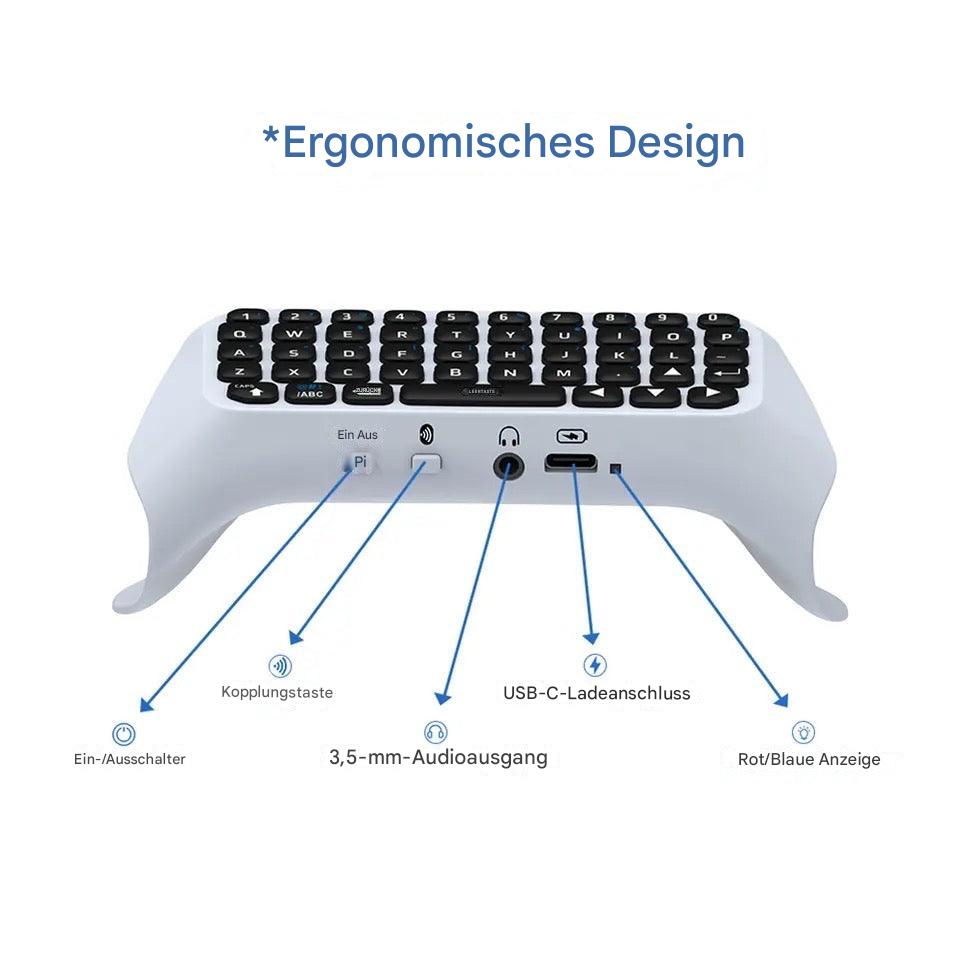 Wireless Bluetooth 3.0 Keyboard für PS5 Controller