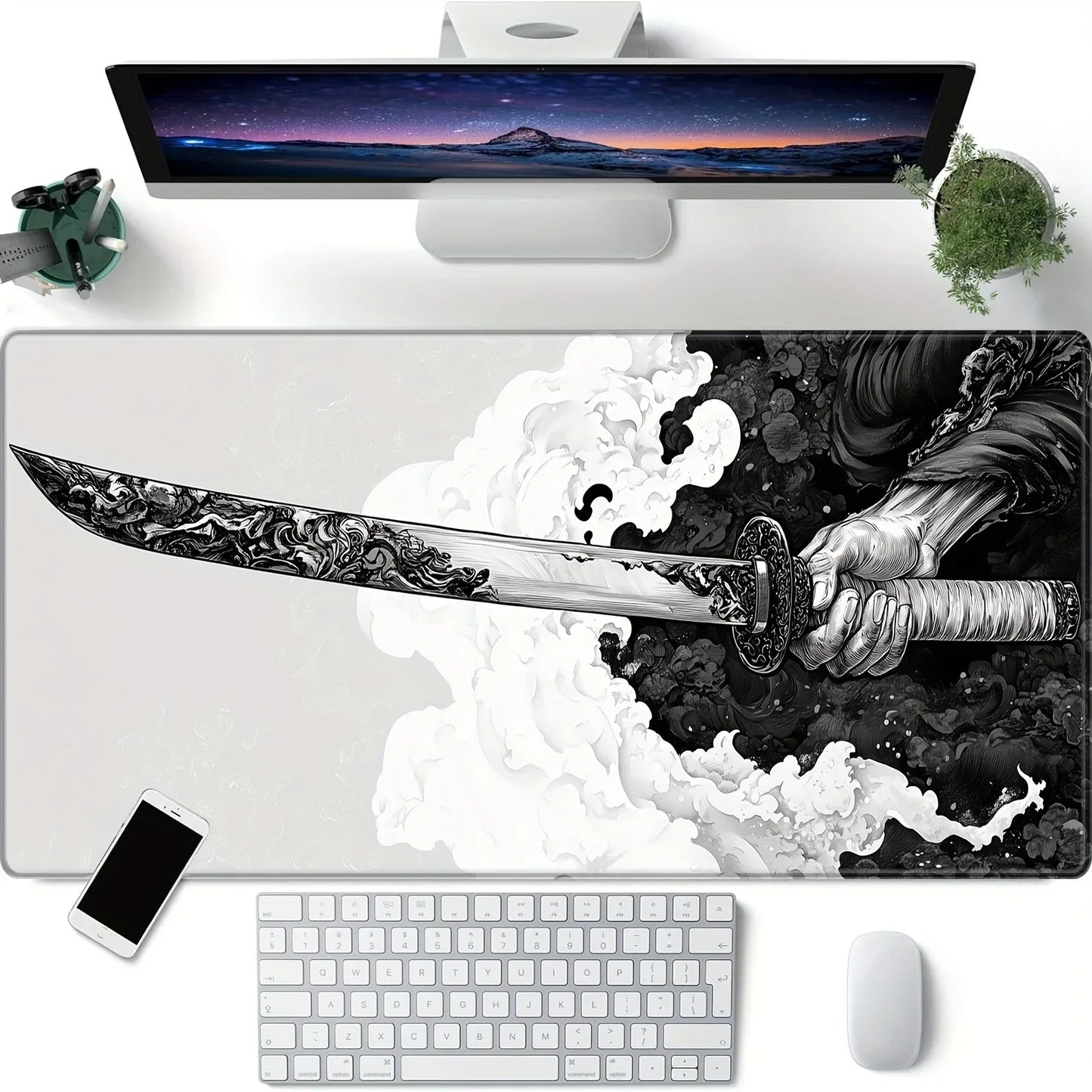 Gaming Mousepad mit japanischem Katana Design