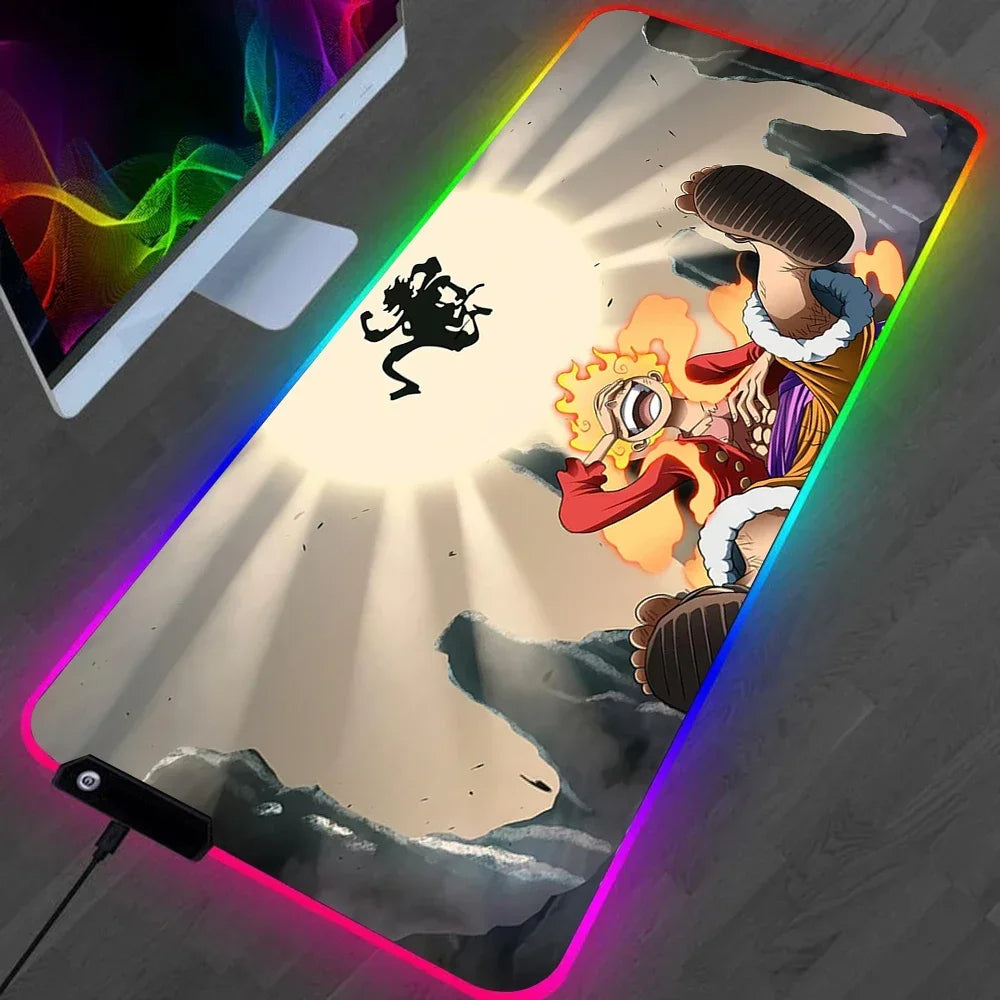 LED Gaming Mousepad mit Ruffy Design