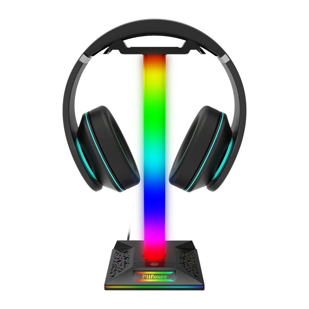 RGB Gaming Headset-Halter mit USB & Audioanschluss