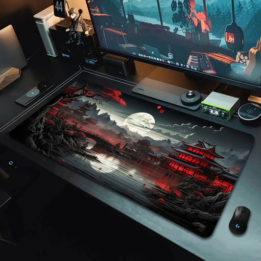 Gaming Mousepad mit japanischem Mond Design