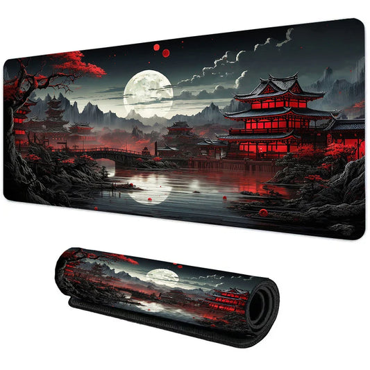 Gaming Mousepad mit japanischem Mond Design