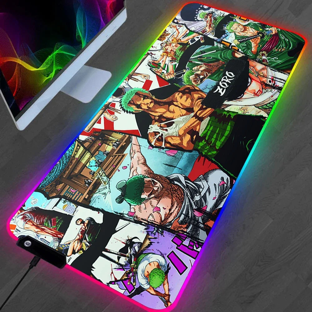 LED Gaming Mousepad mit Zoro Design