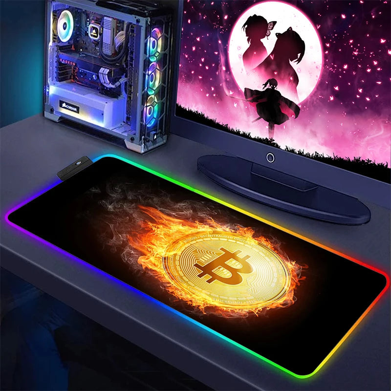 RGB Bitcoin Mousepad - verschiedene Designs