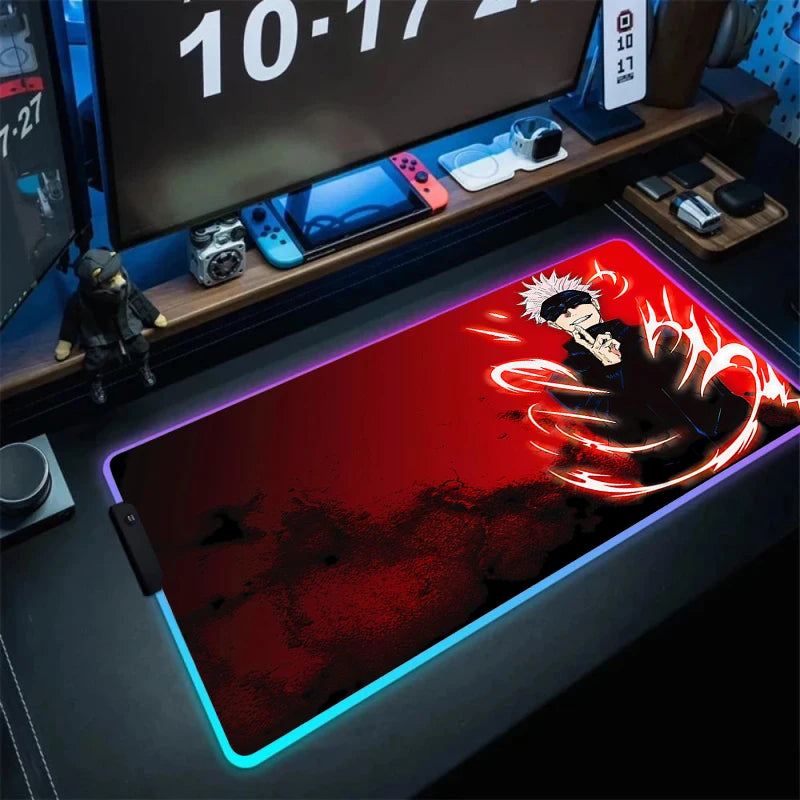 Satoru Gojo Gaming LED-Mauspads