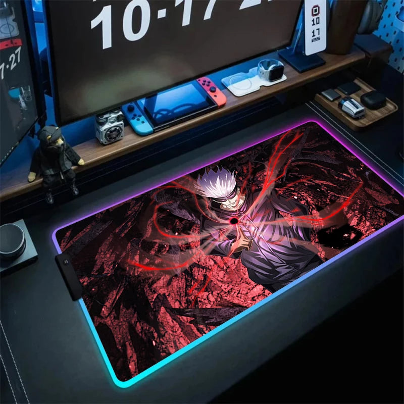 Satoru Gojo Gaming LED-Mauspads