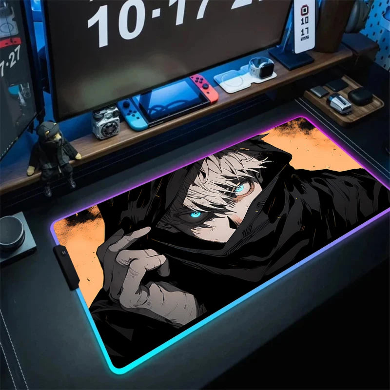 Satoru Gojo Gaming LED-Mauspads