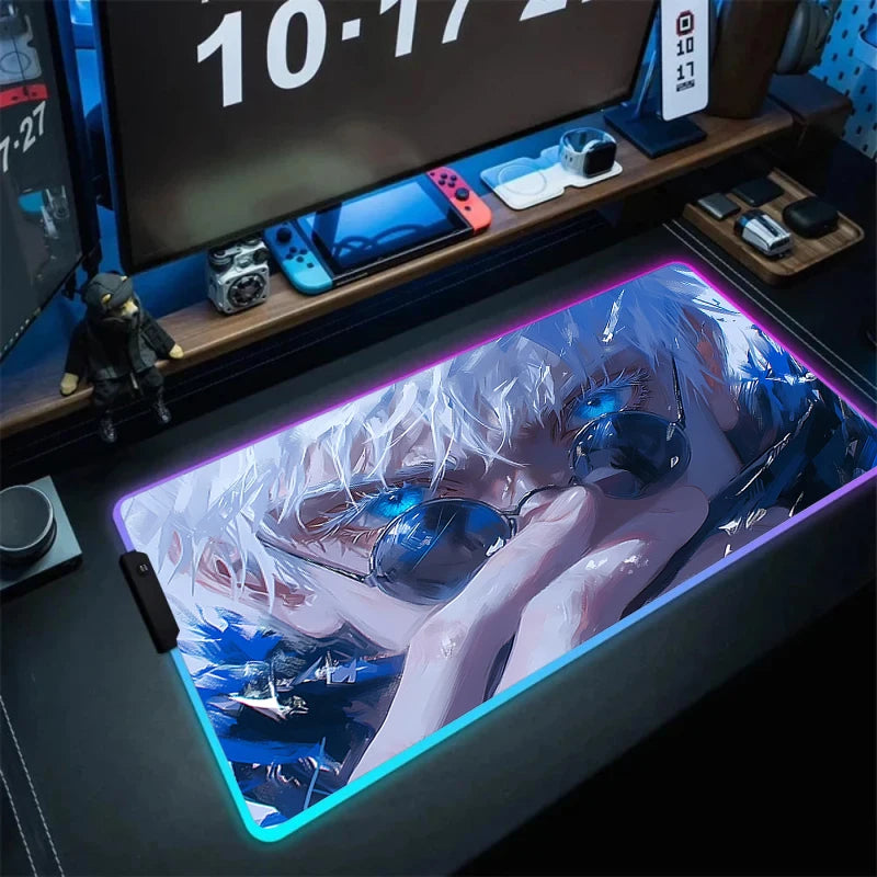 Satoru Gojo Gaming LED-Mauspads
