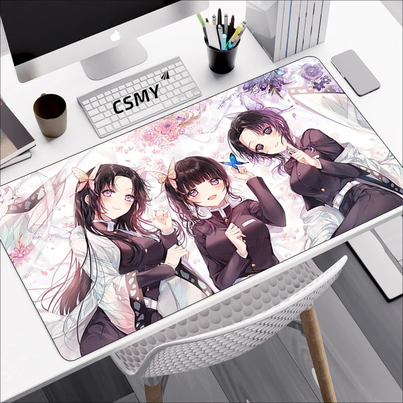 Mouse pad with Japanese cherry blossom design