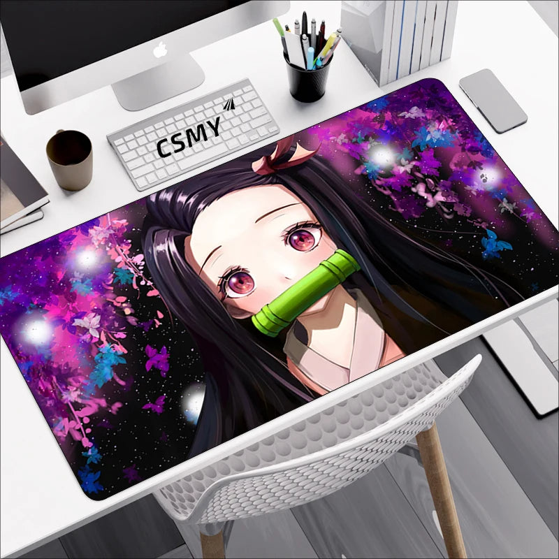 Mouse pad with Japanese cherry blossom design