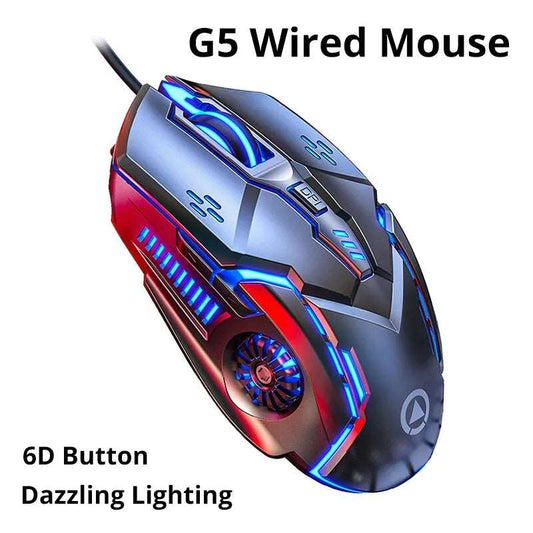 Leuchtende Gaming Maus kabelgebunden