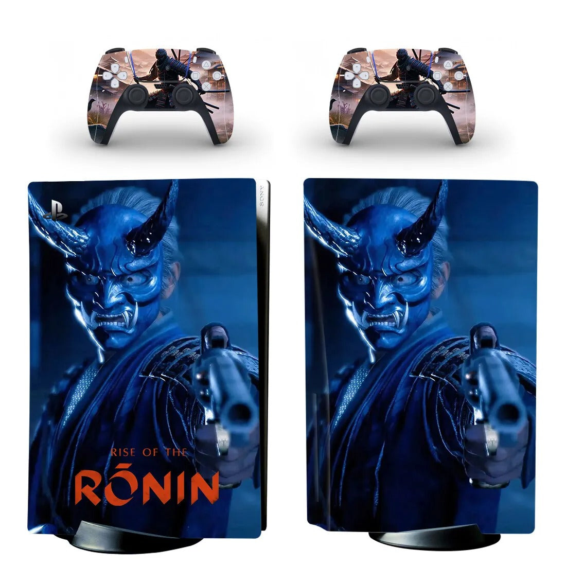 PS5 Aufkleber Skin mit Rise of the Ronin Motiv