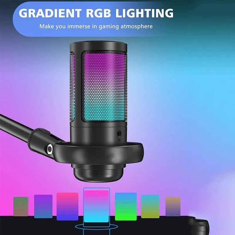 Professionelles Gaming Mikrofon RGB