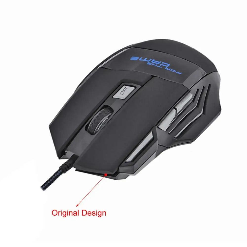 Gaming-Maus mit 7-Farben-Beleuchtung