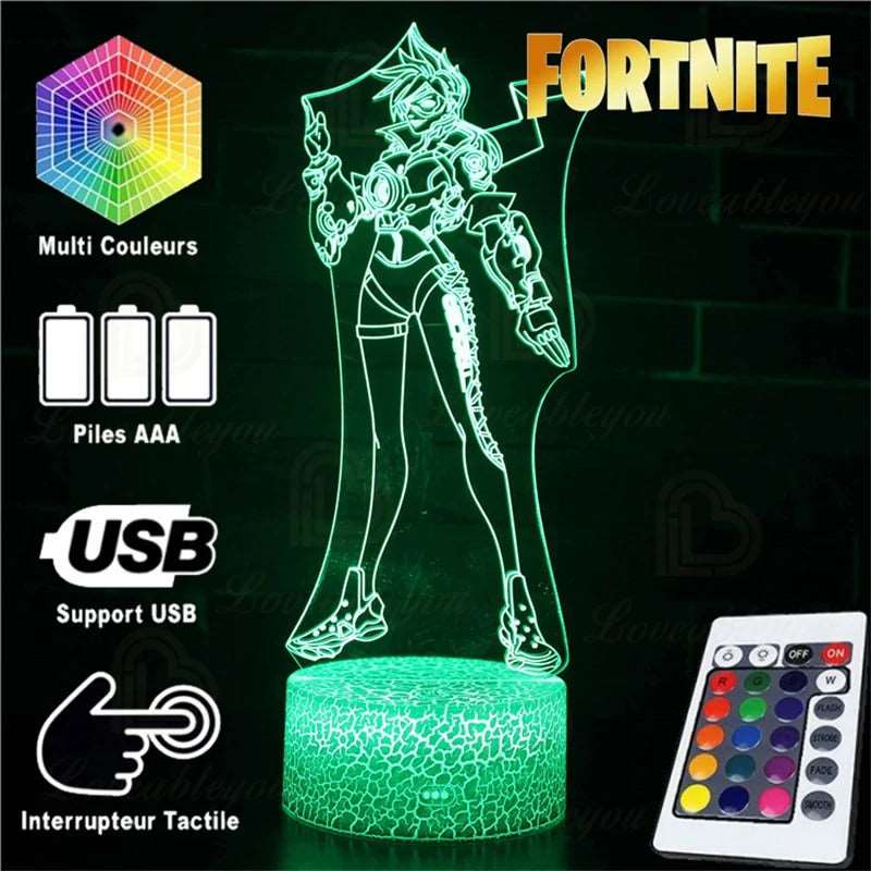 Fortnite 3D Lampe mit Farbsteuerung