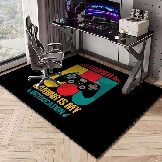 Gaming Teppich mit Anti-Rutsch Unterseite