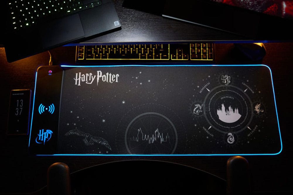LED mouse pad with a futuristic design