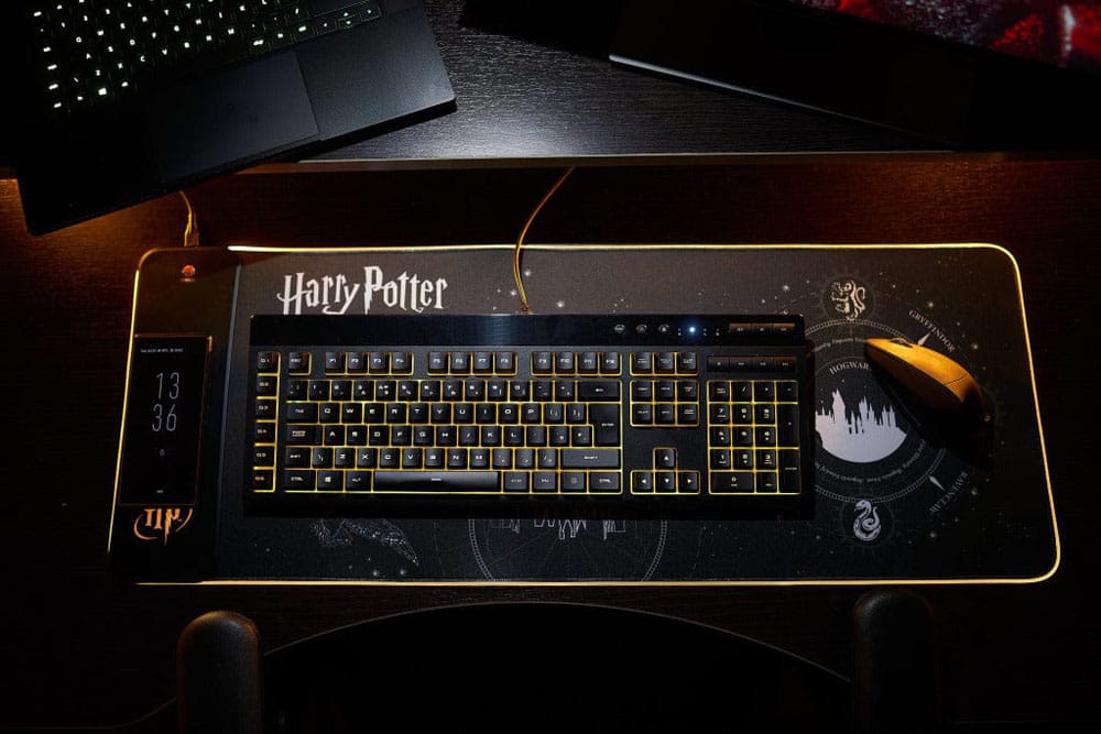LED mouse pad with a futuristic design