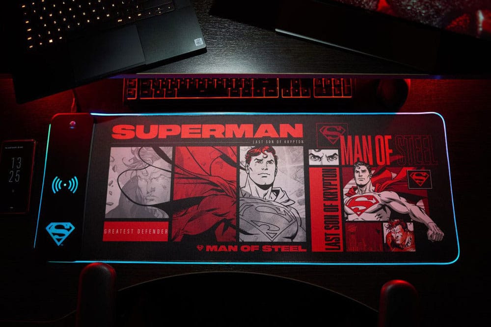 LED mouse pad with a futuristic design