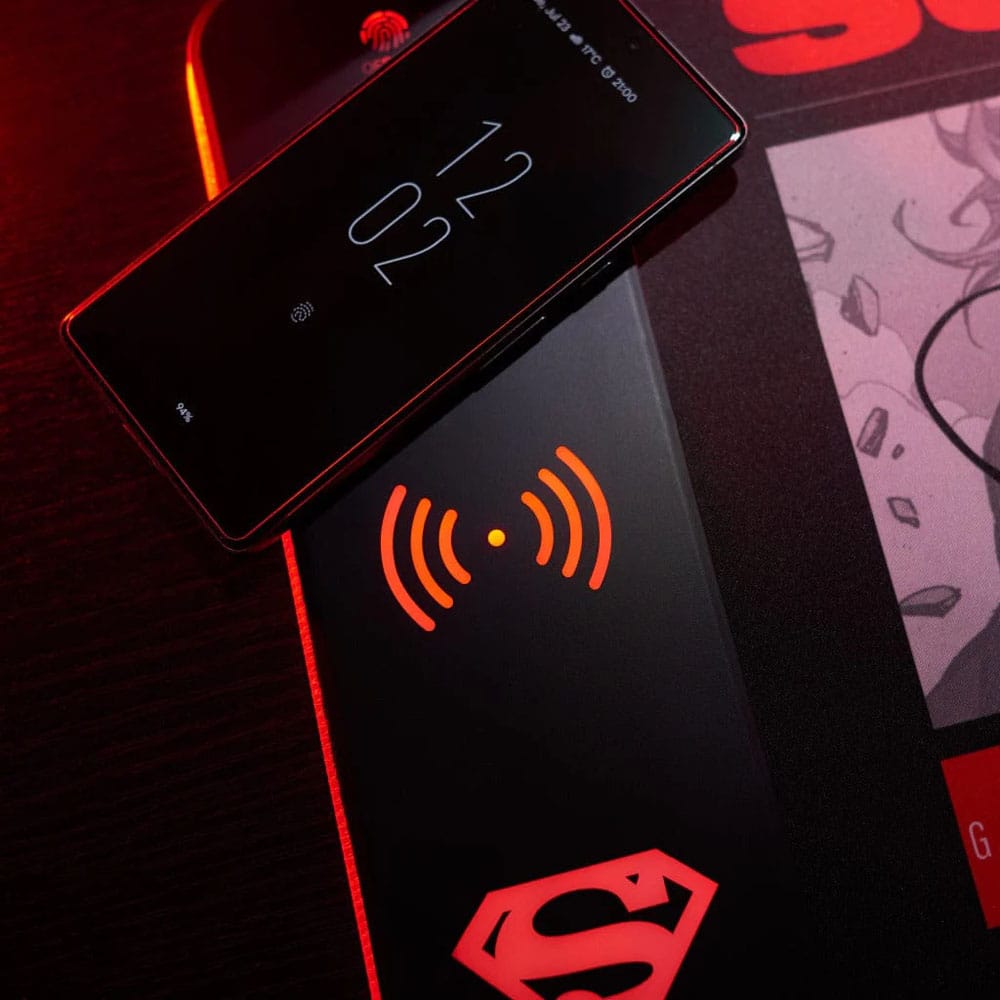 LED mouse pad with a futuristic design