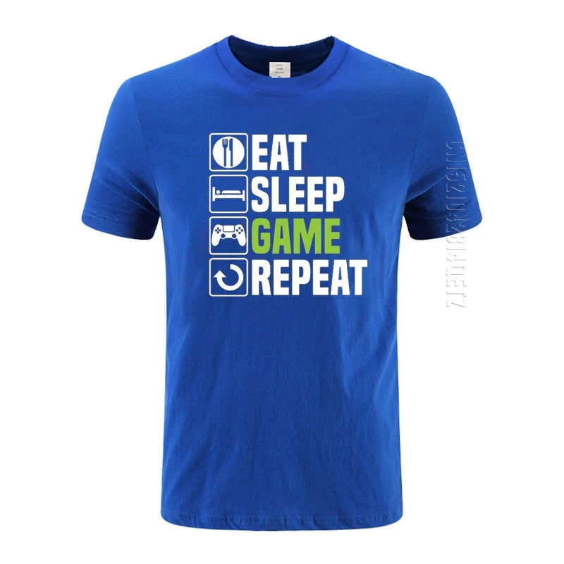 EAT SLEEP GAME REPEAT - T-Shirt