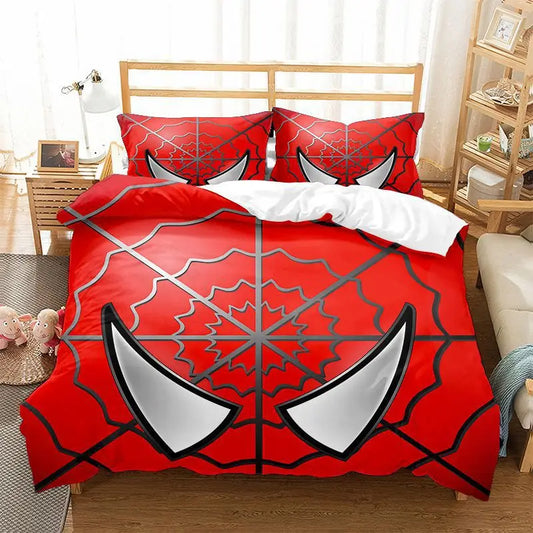 Spiderman bed and pillowcase