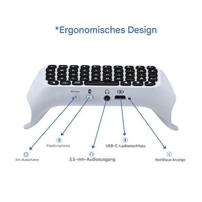Wireless Bluetooth 3.0 Keyboard für PS5 Controller