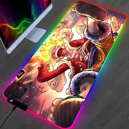 One Piece Ruffy Gaming LED-Mauspads