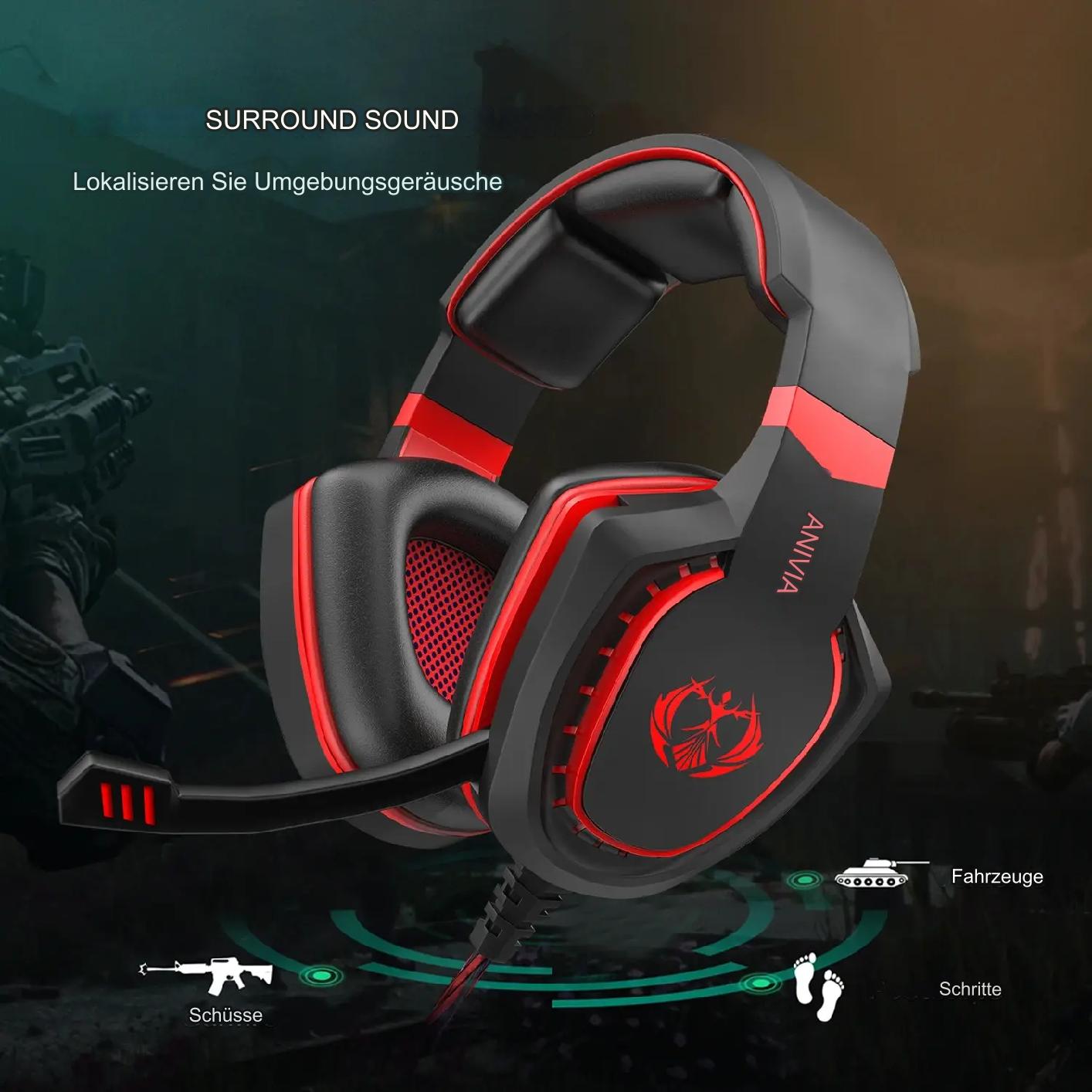 Noise-canceling gaming headset