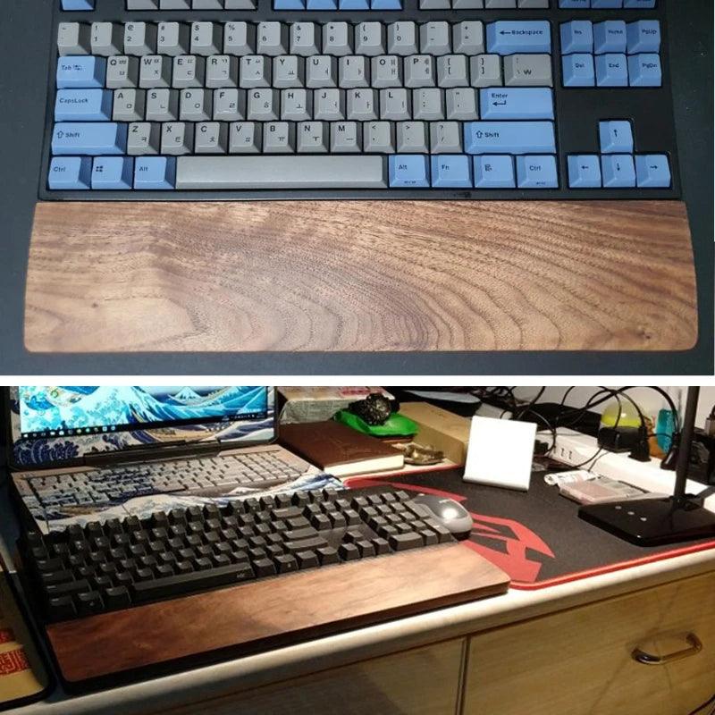 Tastatur-Handgelenkauflage aus Holz