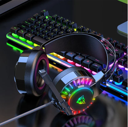 Bundle: RGB Gaming Headset + Halterung - Komplettset für Gamer