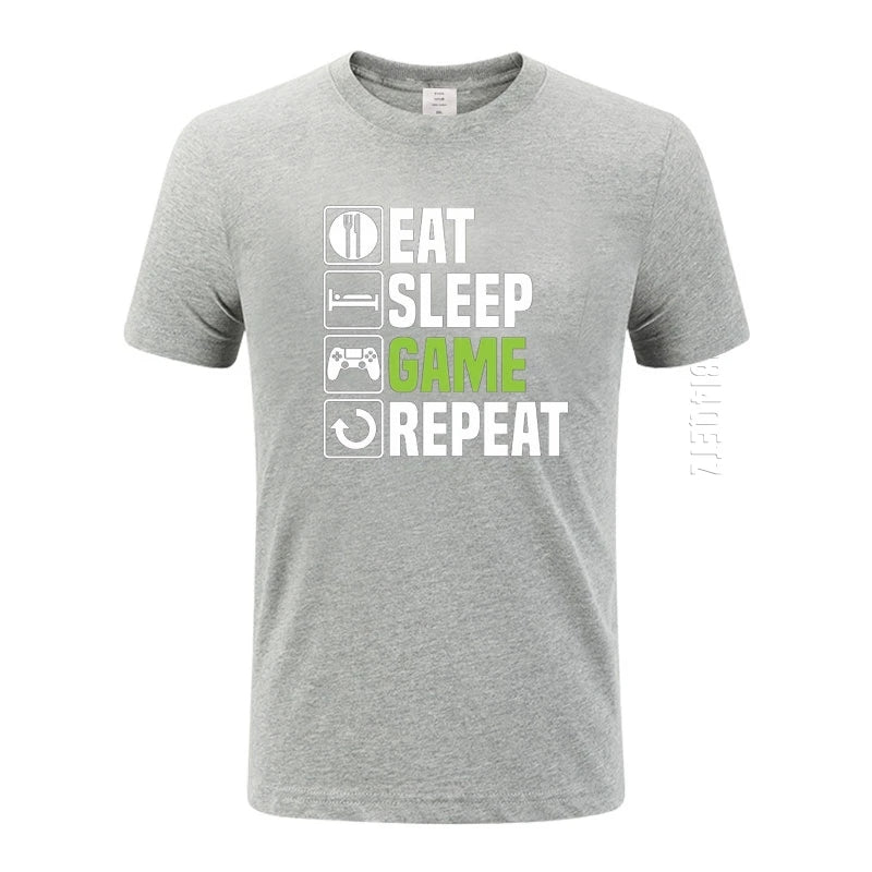 EAT SLEEP GAME REPEAT - T-Shirt