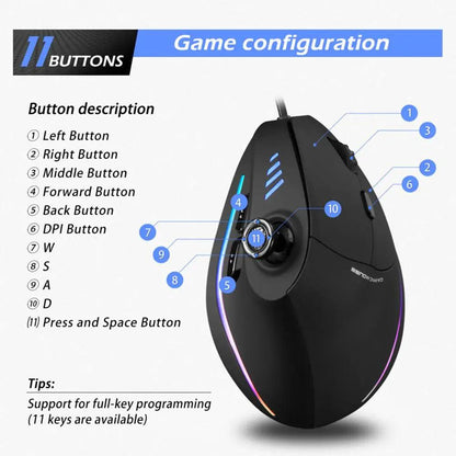 Bluetooth gaming mouse