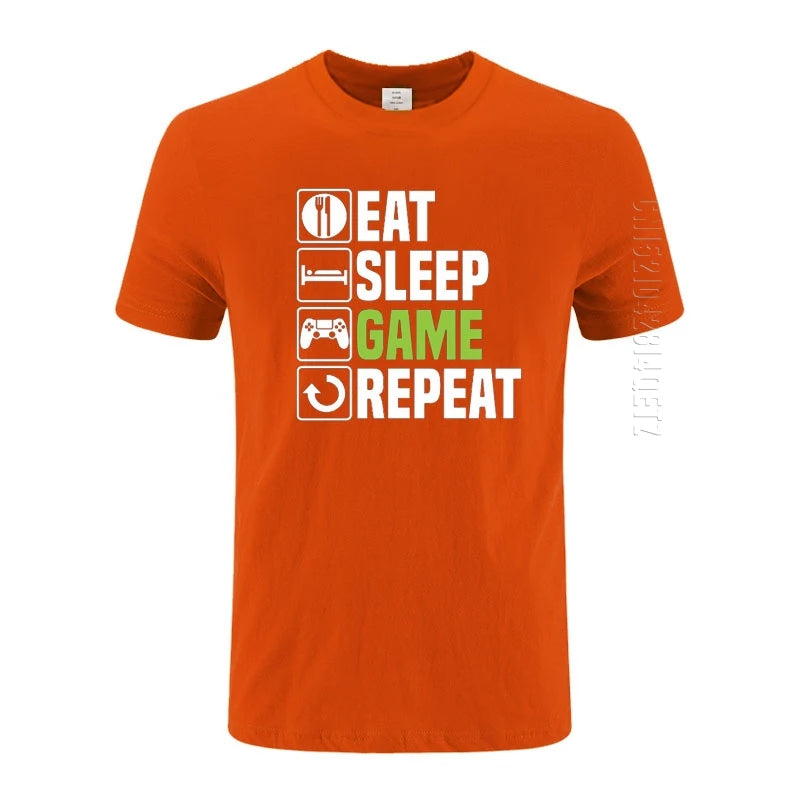 EAT SLEEP GAME REPEAT - T-Shirt