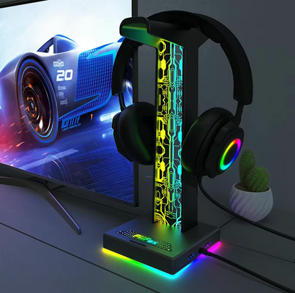 Bundle: RGB Gaming Headset + Halterung - Komplettset für Gamer
