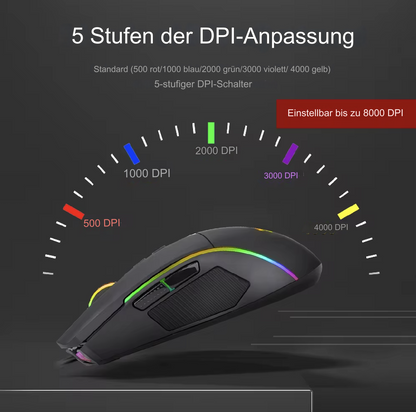 Redragon RGB Gaming Maus kabelgebunden