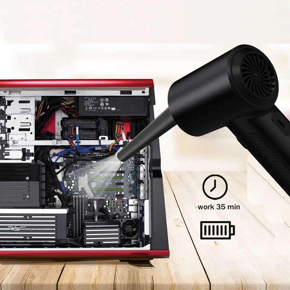 SDFM Elektrische Staubgebläse Druckluftspray für PC Reinigungsset, 130,000 U/min Compressed Air, 3-Gang Air Duster Luftdruckspray, Tastatur Reinigung für PC, Elektronik, Sofa, Auto SDFM Elektrische Staubgebläse Druckluftspray für PC Reinigungsset, 130,000 U/min Compressed Air, 3-Gang Air Duster Luftdruckspray, Tastatur Reinigung für PC, Elektronik, Sofa, Auto