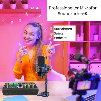 Professional Stream &amp; Podcast Kit: All-in-One Set