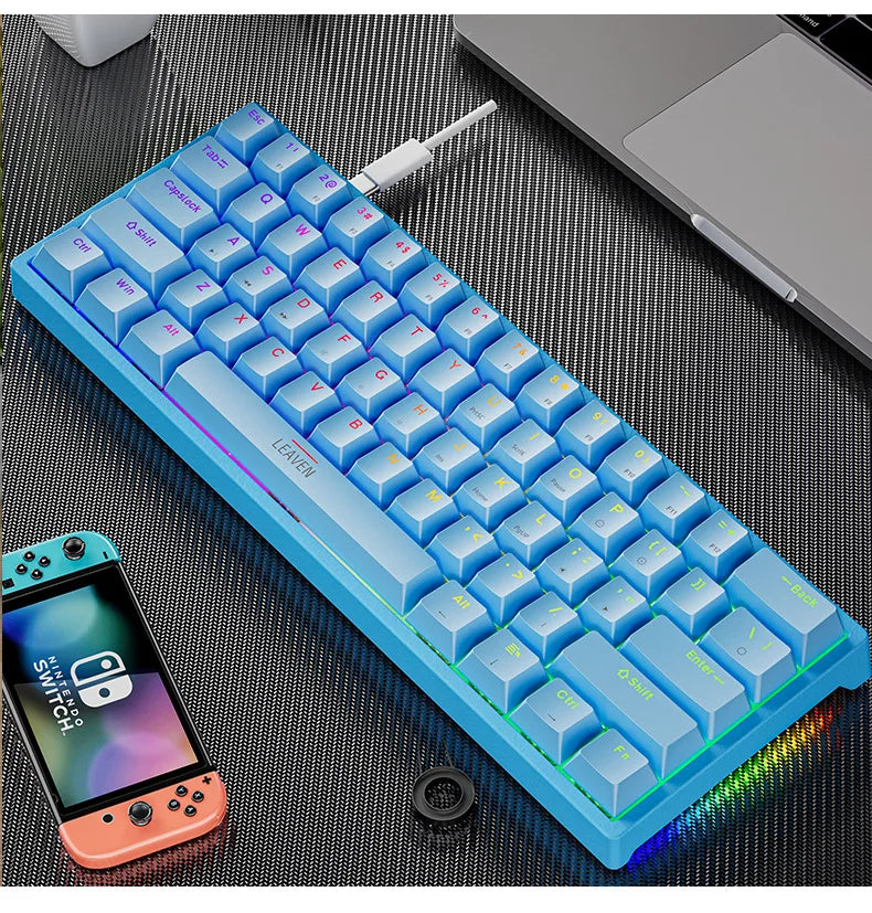 Mechanische Gaming Tastatur mit abnehmbarem Kabel