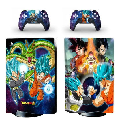 PS5 Aufkleber Skin mit Dragon Ball Motiv