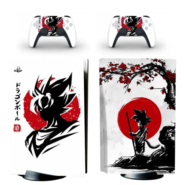 PS5 Aufkleber Skin mit Dragon Ball Motiv