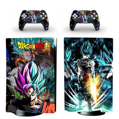 PS5 Aufkleber Skin mit Dragon Ball Motiv