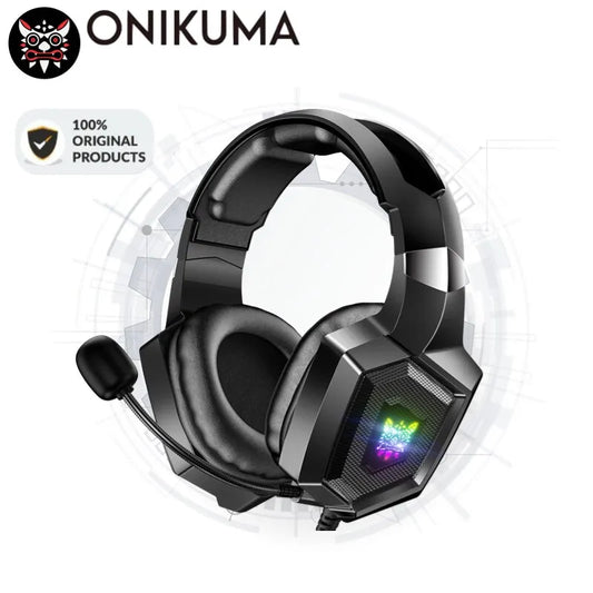 Gaming headset with glowing icon