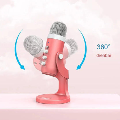 Compact gaming/streaming microphone pink