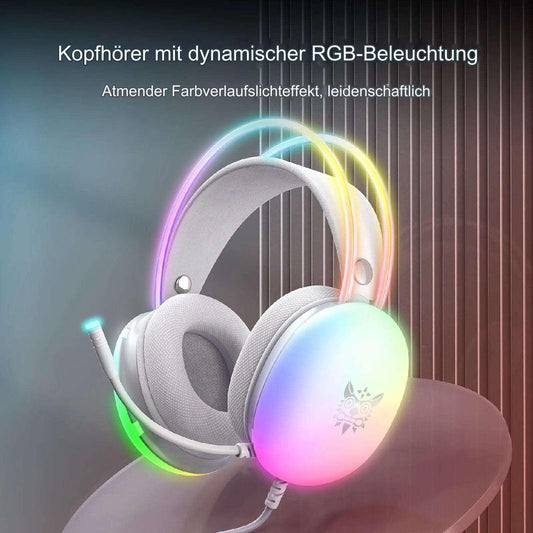 Gaming Headset mit leuchtenden RGB-Lichtern