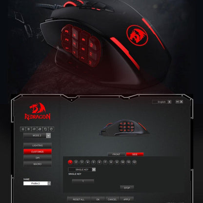 RGB gaming mouse programmable