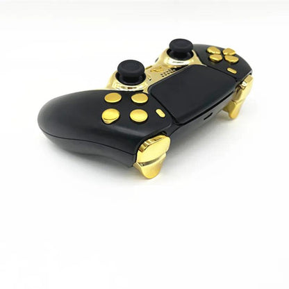 PS5 Controller Gehäuse Gold-Mattschwarz