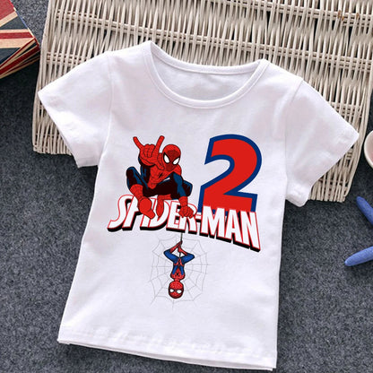 Spiderman Birthday T-Shirts for Kids