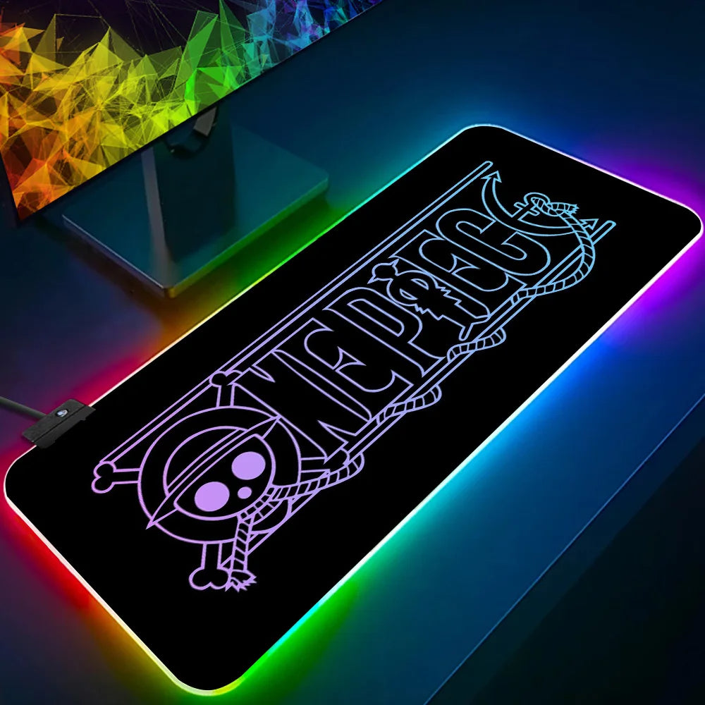 LED mouse pad with a futuristic design