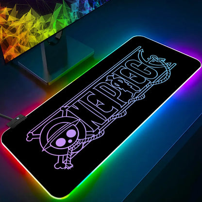 LED mouse pad with a futuristic design